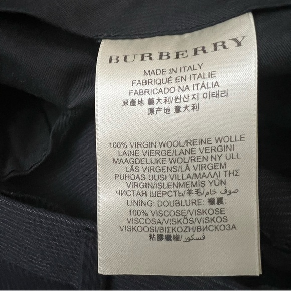 Burberry  Authentic Grayish Blue striped Straight Leg Trouser Pants - Picture 7 of 16